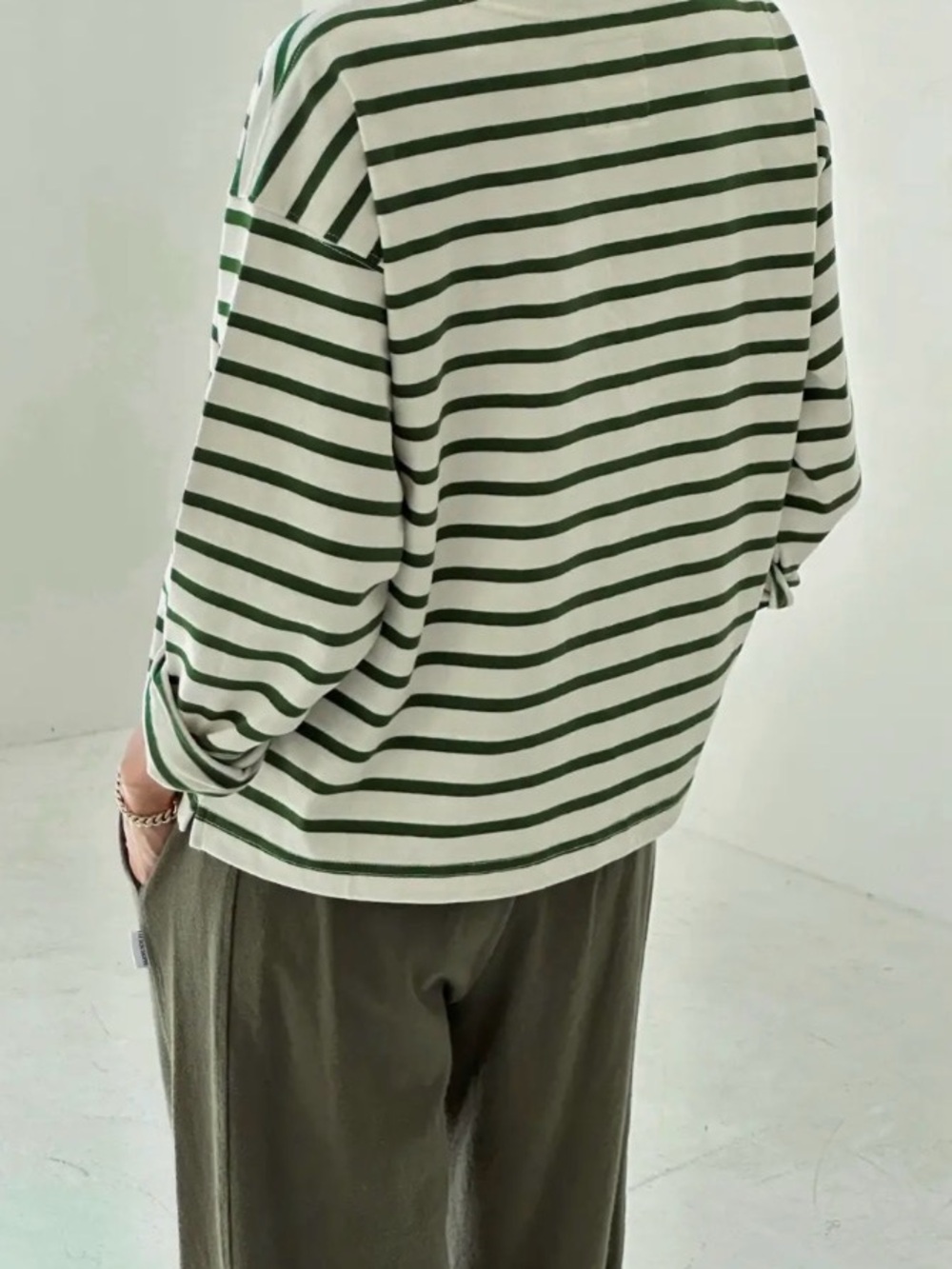 Le Bon Shoppe Sailor Top in Pine Stripe